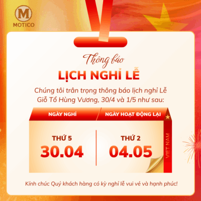Thông báo: lịch nghỉ lễ giỗ tổ hùng vương, 30/04 và 01/05